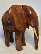 Vintage Wooden Elephant Figure