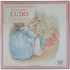 Peter Rabbit Ludo Board Traditional Game Company Wood Pieces Beatrix Potter 2004