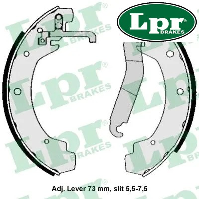 Rear brake shoe set 04570 - shoe,