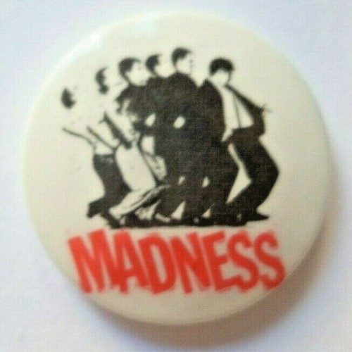 Madness 1970s 80s original pin - madness, 1970s/80s