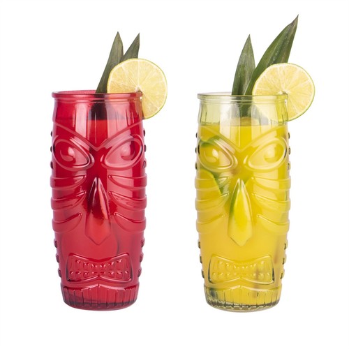 Tiki cocktail glasses set - glasses, of
