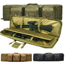 Portable Gun Case Bag Tactical Padded Carbine Rifle Weapon Black Green Mud Case