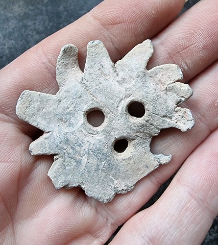Post medieval lead whirligig - lead,