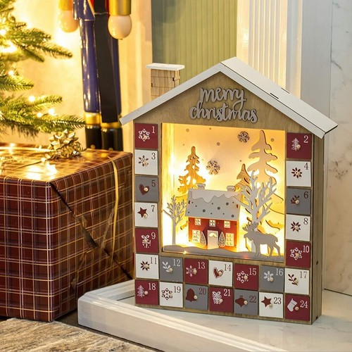 Advent calendar wooden with - advent,