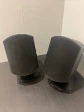 B&W Solid Sounds - Surround Speakers with Brackets - Pair, Black