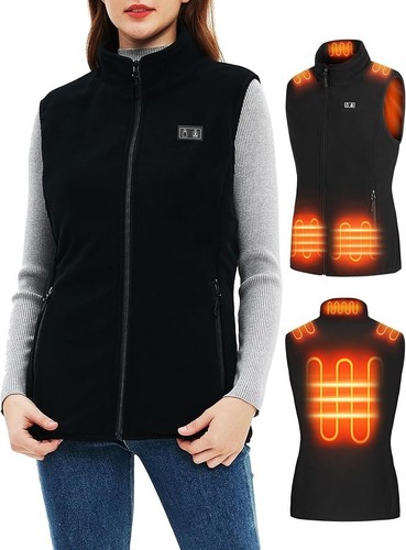 Heated gilet for women - heated, fleece