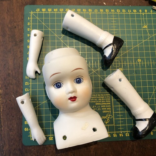 Porcelain doll making - porcelain, kit