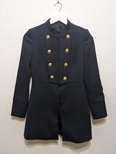 Zara Navy Coat Jacket Golden