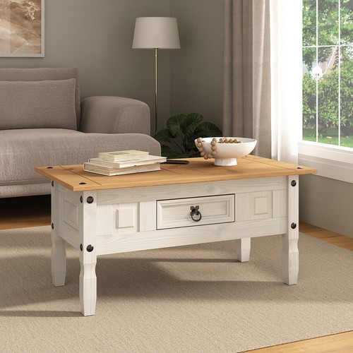 Corona white coffee table - coffee,