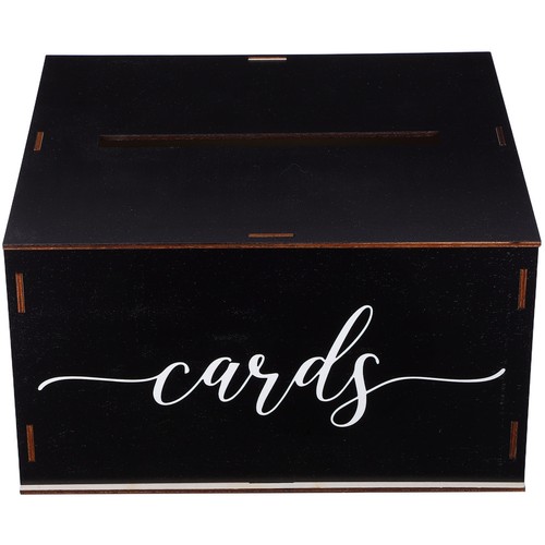Wooden keepsake card box - wooden,