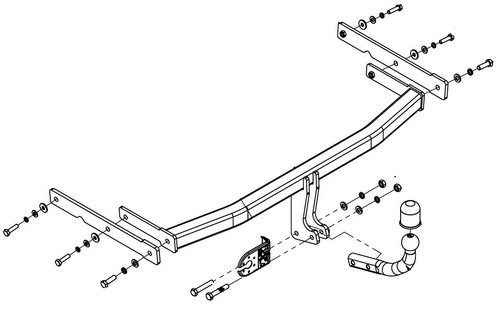Swan neck tow - swan,