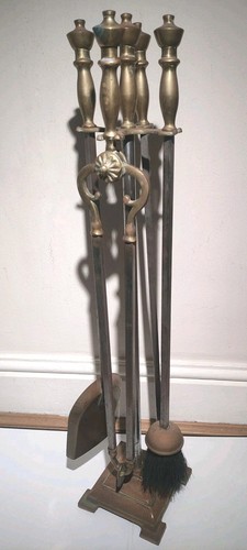 Large brass fireplace - large,