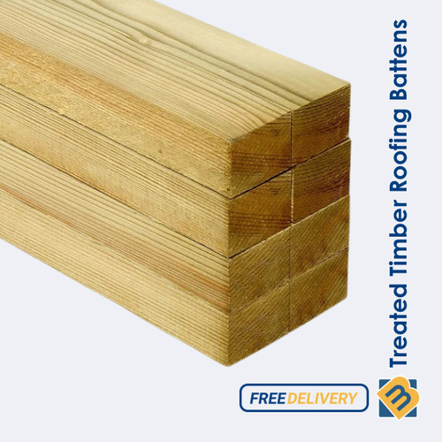 Treated roofing batten - treated,