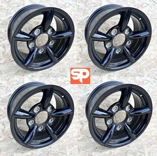 4X Gloss Black Alloy Wheels SP Sport 2  16" x 7" ET10 For Defender Discovery