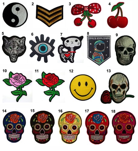 Embroidered iron sew on - embroidered,