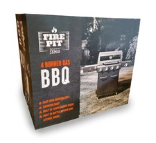 Tesco Firepit 4 Burner Gas Bbq