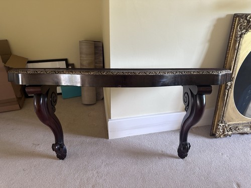 Vintage carved wood - wood, console
