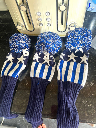 Set knit golf wood head - of, 3