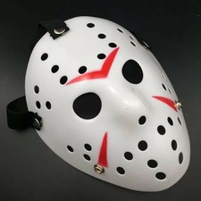 Jason Voorhees Friday the 13th Horror Movie Hockey Scary Costume Mask Halloween