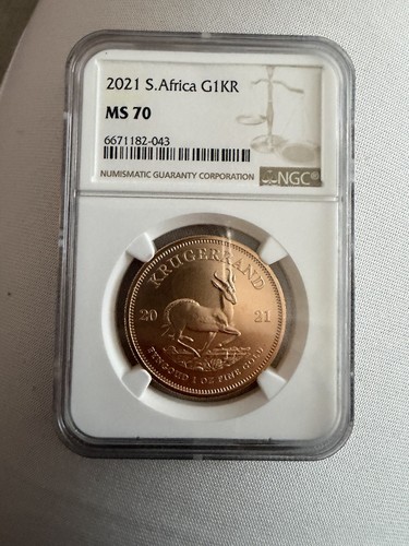 Ms70 2021 1oz gold krugerrand - 2021,