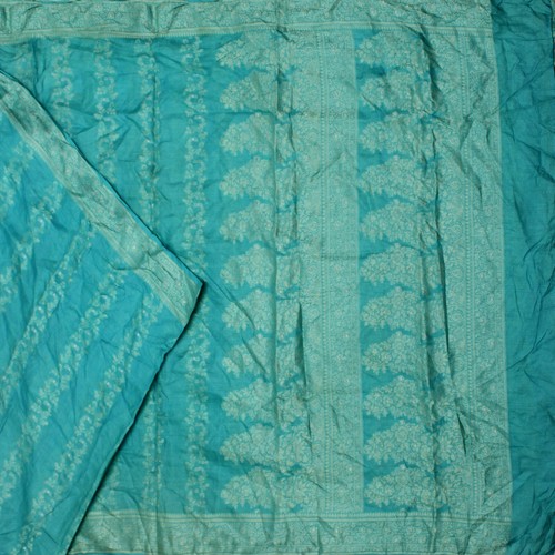 Vintage blue 100 - vintage, silk