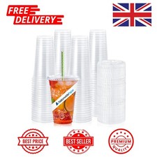10oz/12oz/16oz Smoothie Milkshakes Cups with Flat lids Reusable Glass, Slush Cup