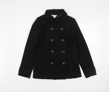 H&M Men's Black Polyester Pea