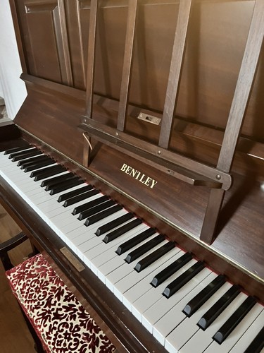 Bentley antique upright piano - antique,