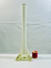 Vintage Twisted Stem Glass Vase 30cm