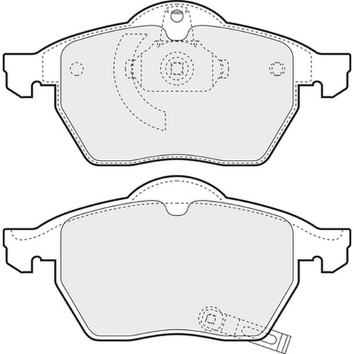 Brake pads set for - pads, vauxhall