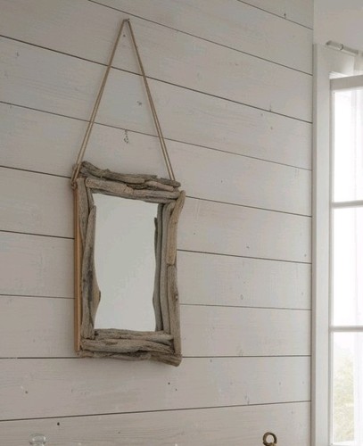 Handmade driftwood wall - handmade, mirror