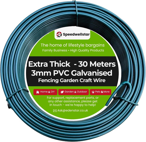 30m galvanised garden wire - 30m,