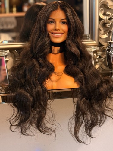 Brown lace front - brown,