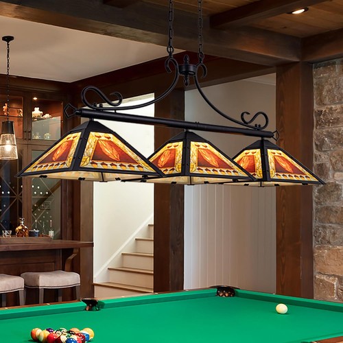 Vintage pool table light - table,