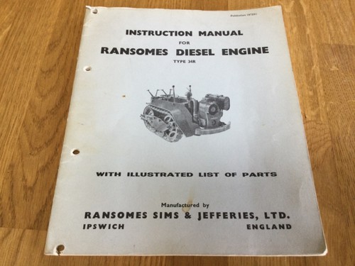 Ransomes diesel engine type - ransomes,