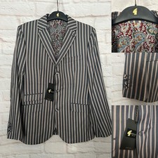 Gabicci Vintage Henleys Boating Blazer, Stripe, Size 40", BNWT