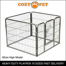 Heavy Duty Cozy Pet Puppy Playpen 60cm High 4 Panel Run Crate Pen Dog Cage