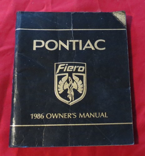 Pontiac fiero 1986 - pontiac, owner's