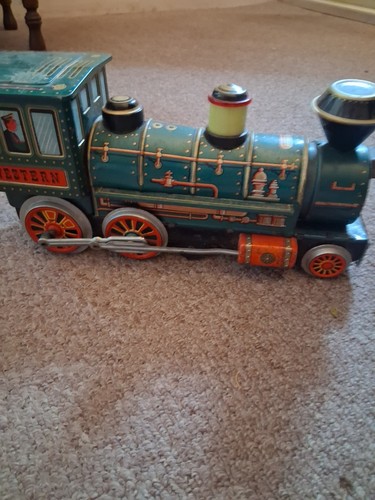 Vintage western tin train - western,