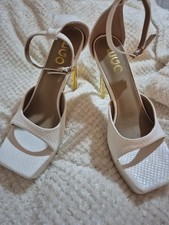 Used Ego White Faux Leather