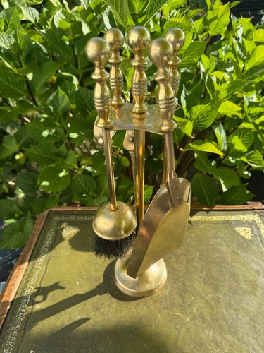 Polished brass fireside - polished,