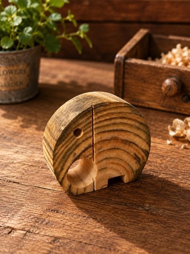 Small wooden elephant - wooden,