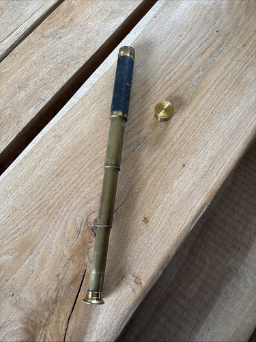 Antique brass and leather - brass,