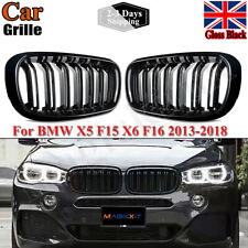 FOR BMW F15 F85 X5 F16 F86 X6 FRONT KIDNEY GRILL GRILLE GRILLS GLOSS BLACK 14-18