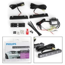 For Philips Universal 8 LED Daytime Running Light 6000K DRL 12824 12V
