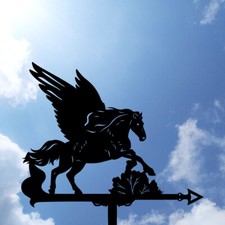 Pegasus Metal Weathervane,  a horse with wings Weather Vane, home roof decor