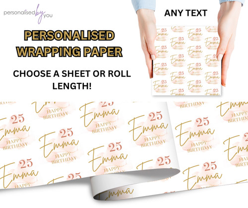 Personalised rose gold theme - personalised,