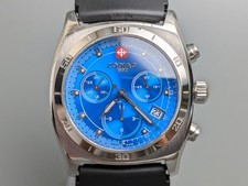 RARE Zodiac Desert Master ZO7008 Blue Dial Men's Watch 39mm