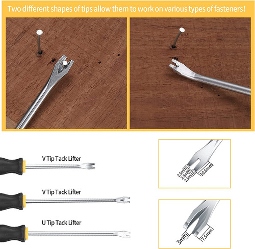 Upholstery staple tack remover - staple,