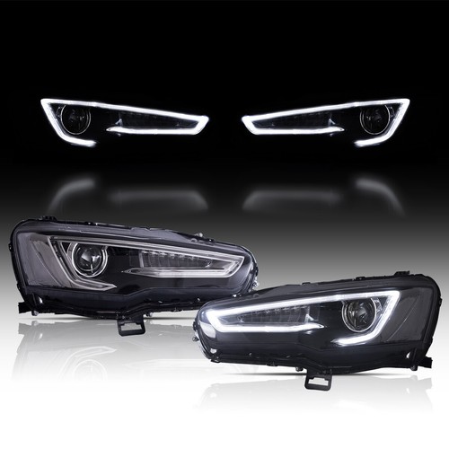 Pair vland led headlights - led,